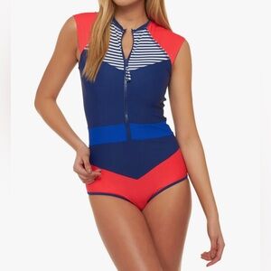 Body Glove Breathe Victory Stand Up One Piece Swimsuit Womens Size S nautical